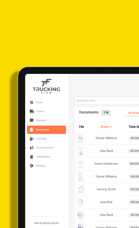 All documents are in one place, in right format.